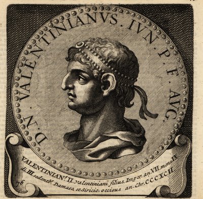 Portrait of Roman Emperor Valentinian II. 作者 荷兰语学校