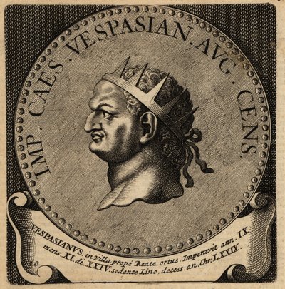Portrait of Roman Emperor Vespasian. 作者 荷兰语学校
