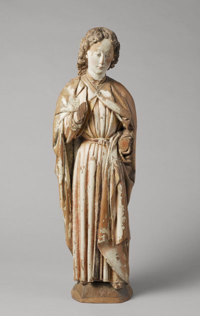 库德沃特大师的福音书《圣约翰》，约1470年（胡桃木）。 作者 Netherlandish School