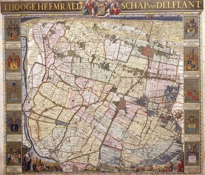 代夫特兰的地图，1712年 作者 荷兰语学校
