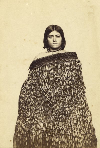Mina Makata，Half Cast Maorie，1865年（专辑打印和wc） 作者 New Zealander Photographer