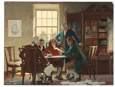 1776年起草《独立宣言》 作者 纽维尔·康威斯
