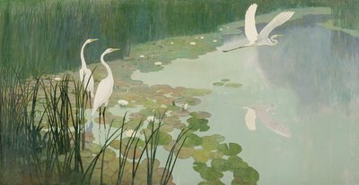 苍鹭在夏天，1941年 作者 纽维尔·康威斯