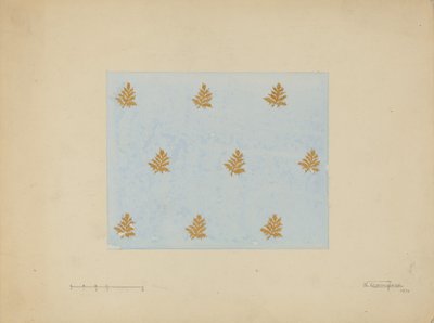 墙纸，1936年。 作者 尼古拉斯·阿坎波拉