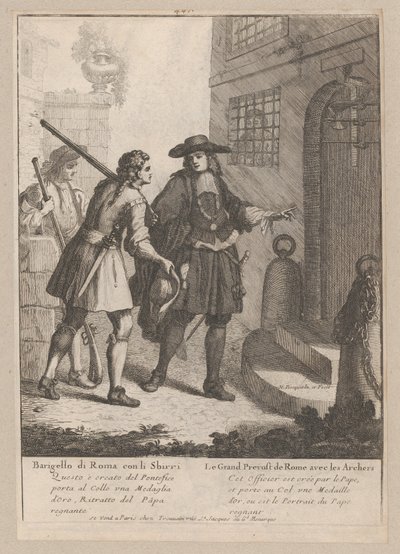 The Great Provost of Rome with his Archers, 1648-1700., 1648-1700. 作者 尼古拉斯·布凯