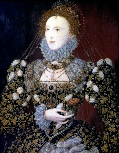 伊丽莎白一世，英格兰和爱尔兰的女王，1575年 作者 尼古拉斯·希利亚德