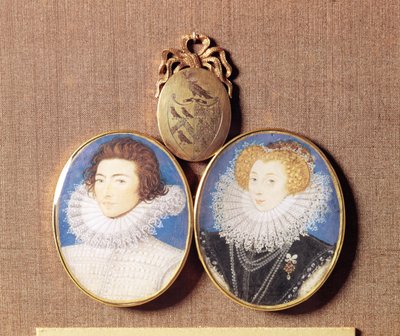 John Croker和他的妻子Frances 作者 尼古拉斯·希利亚德
