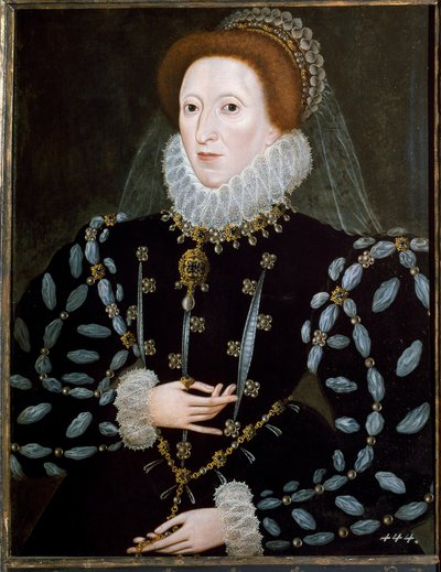 Portrait of Queen Elizabeth I of England 作者 尼古拉斯·希利亚德