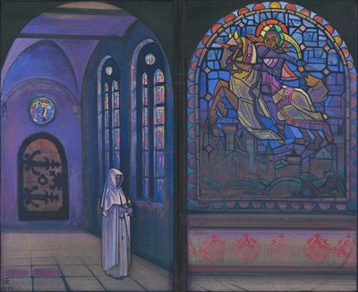 英雄荣耀，双联画，1933年 作者 Nicholas Roerich