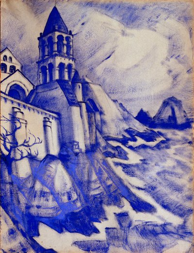 莫里斯·梅特林克（Maurice Maeterlinck）的剧作《马累公主》的装饰，1913年 作者 尼古拉斯·罗里奇