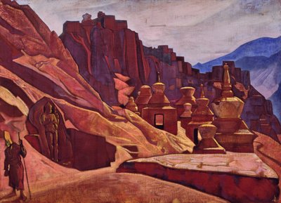 西藏Bonpo修道院，1925年 作者 尼古拉斯·罗里奇