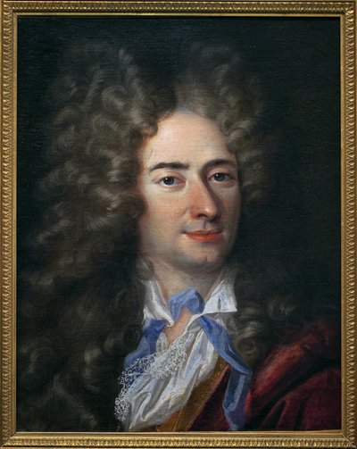 Portrait of Jean de La Bruyere (Labruyere) (1645-1696), writer moralist. Painting attributed to Nicolas de Largilliere (1656-1746). Oil on canvas, circa 1690. Museum of Fine Arts in Quimper. 作者 尼古拉斯·德（企图）拉吉列尔