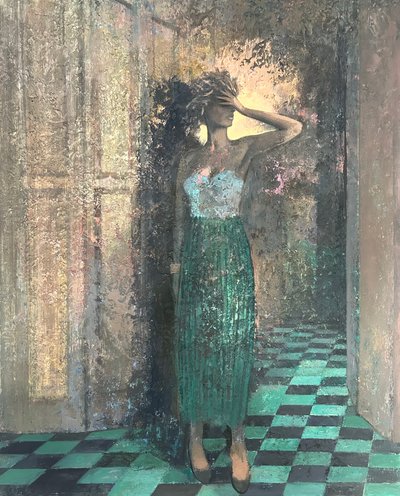 炸弹，2022-23 年（木板油画） 作者 尼克·威廉姆斯