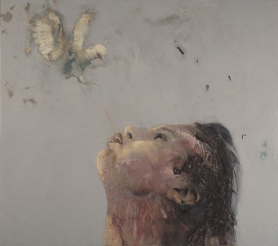 飞行课程 V》，2020 年（布面油画） 作者 尼古拉·普奇