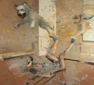 培训，2022 年（布面油画） 作者 尼古拉·普奇