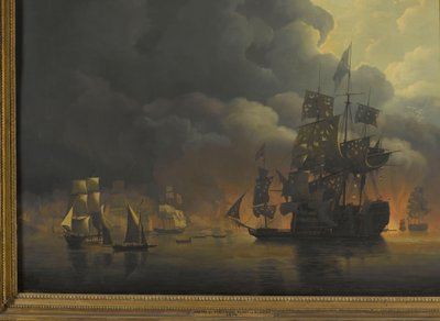 1816 年 8 月 27 日埃克斯茅斯勋爵和海军中将琼克希尔-西奥多鲁斯-弗雷德里克-范-卡佩伦率领的英荷舰队突袭阿尔及利亚据点
1816 年 8 月 26 日至 27 日英荷舰队驻扎阿尔及尔湾期间的四个插曲 作者 尼古拉斯·鲍尔（Nicolaas Baur）
