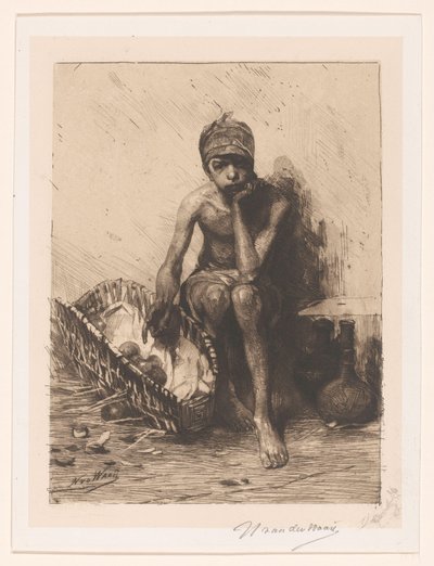 水果商贩 作者 Nicolaas van der Waay（艺术家签名）
