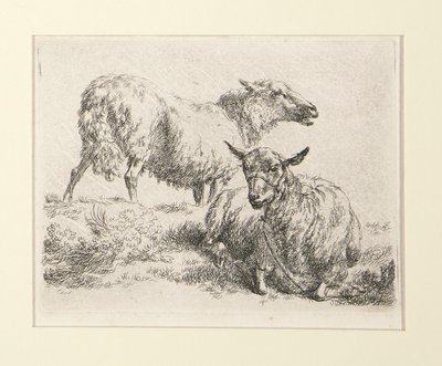 4 幅蚀刻版画来自 作者 尼古拉斯·伯赫姆