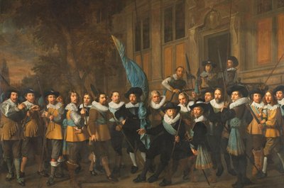 由 Jan Claesz van Vlooswijck 上尉和 Gerrit Hudde 上尉指挥的阿姆斯特丹第四区军官和其他市民卫队队员 作者 尼古拉斯·埃利亚斯·皮克诺伊