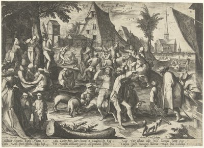 农民集市
Der Bouwren Kermis（物品上的标题） 作者 Hendrick Goltzius（拒绝归属）
