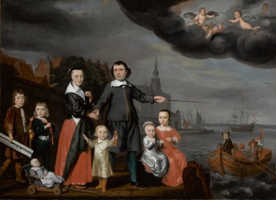 1659年，Job Jansse Cuijter上尉和他的家人 作者 尼古拉斯·梅斯（Nicolaes Maes）