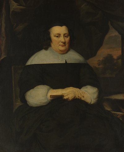 女人的画像，约。 1665-70。 作者 尼古拉斯·梅斯（Nicolaes Maes）