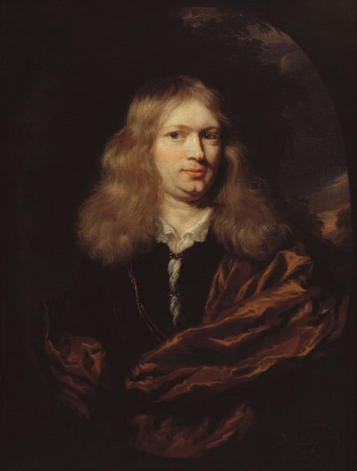 一个年轻男人的画像 作者 尼古拉斯·梅斯（Nicolaes Maes）