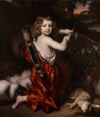 无名男孩肖像 作者 尼古拉斯·梅斯（Nicolaes Maes）