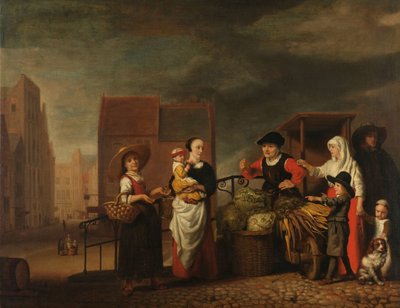 蔬菜市场 作者 尼古拉斯·梅斯（Nicolaes Maes）