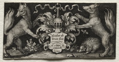 徽章，1594年。 作者 尼古拉斯·德·布鲁因