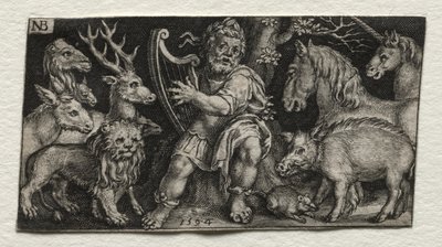 Orpheus迷人的动物，1594年。 作者 尼古拉斯·德·布鲁因