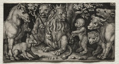 兽王，1594年。 作者 尼古拉斯·德·布鲁因