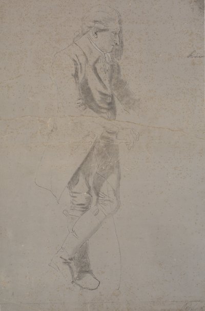 1770 年左右穿着服装的站立绅士。斯特恩斯？ 作者 尼古拉·亚伯拉罕·阿比尔德加德