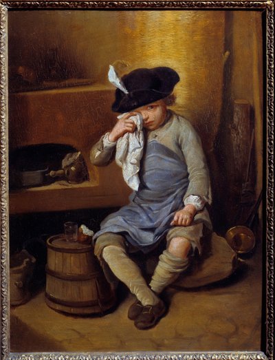 忏悔中的孩子 Nicolas Lepicie (1735-1784) 18 世纪 Sun 的绘画。 0.31x0.41 m 里昂，美术博物馆 作者 尼古拉斯·伯纳德·莱皮西