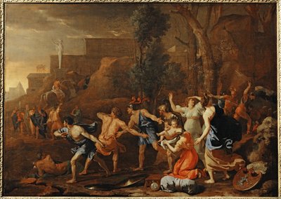 Le jeune Pyrrhus sauve - Young Pyrrhus saved ... 作者 尼古拉斯 (attr.to) 普桑