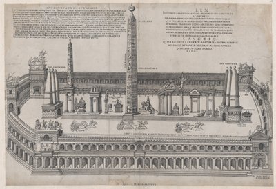 Speculum Romanae Magnificentiae：马克西姆广场，1553年，1553年。 作者 尼古拉斯·贝阿特丽泽