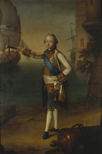 帕维尔·彼得罗维奇大公（1754-1801）海军上将制服肖像，1769年 作者 Nicolas Benjamin Delapierre