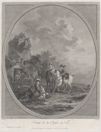 狩猎归来，1786., 1786. 作者 尼古拉斯·科利伯特