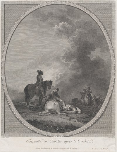 一个士兵战斗后的尸体，1781., 1781. 作者 尼古拉斯·科利伯特