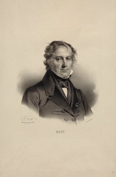 Jean Baptiste Biot的肖像，1774-1862。 作者 尼古拉斯·尤斯塔什·莫林