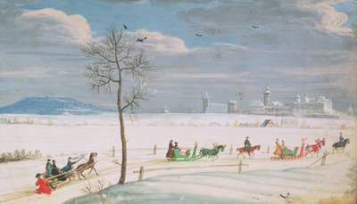 德国雪景与雪橇 作者 尼古拉斯·霍夫曼