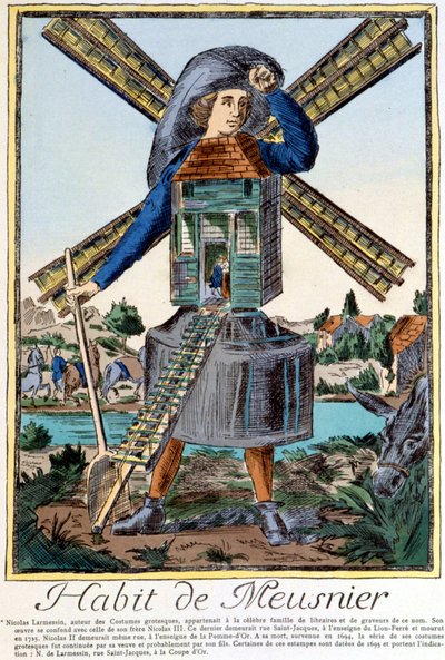 Habit de Meunier - Nicolas Larmessin 雕刻 作者 尼古拉斯二世·拉尔梅辛