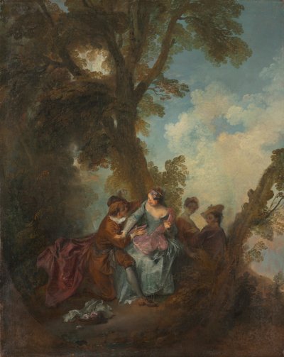 爱的宣言，c。 1720。 作者 尼古拉斯·兰克里特（Nicolas Lancret）