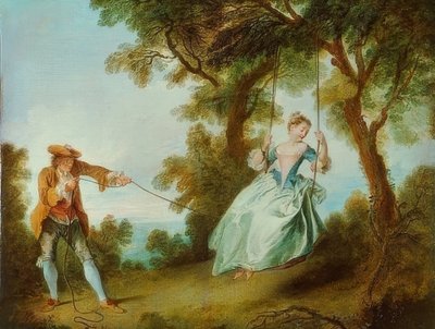 秋千。 1730 作者 尼古拉斯·兰克里特（Nicolas Lancret）
