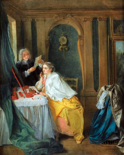 Madame Geoffrin (Marie Therese Rodet Geoffrin 作者 尼古拉斯·兰克里特（Nicolas Lancret）