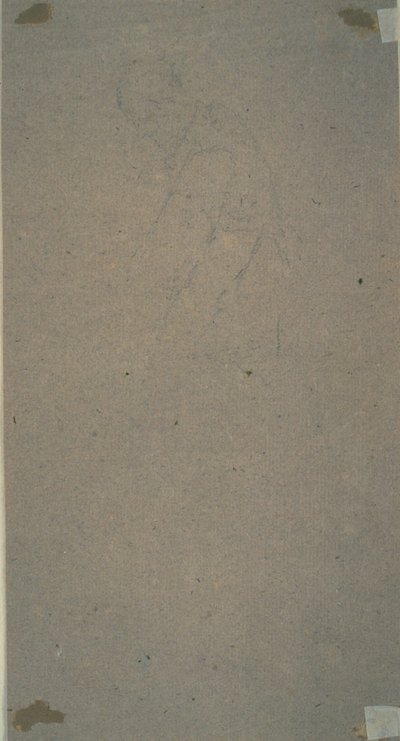着衣躯干草图 作者 尼古拉斯·兰克里特（Nicolas Lancret）