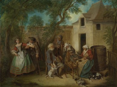 人的四个时代：老年，大约1735年 作者 尼古拉斯·兰克里特（Nicolas Lancret）