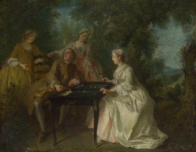 一天四次：下午c。 1740 作者 尼古拉斯·兰克里特（Nicolas Lancret）