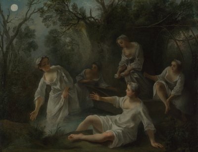 一天四次：晚上，c。 1740 作者 尼古拉斯·兰克里特（Nicolas Lancret）