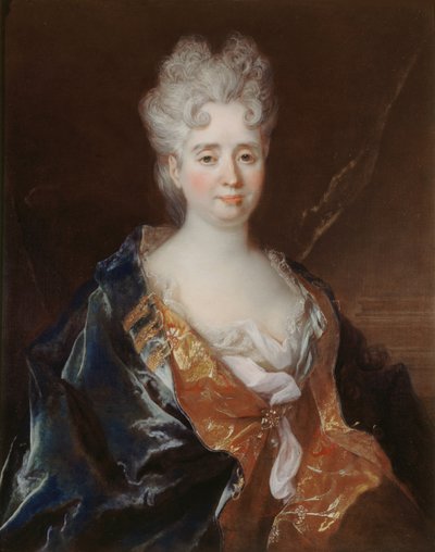 Anne-Thérèse de Marguenat de Courcelles，Lambert侯爵夫人的画像，约1710年。 作者 尼古拉斯·拉吉耶尔·德